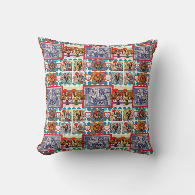 Coussin Galo de Barcelos, Portugal (Recto)