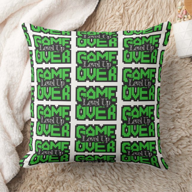 Coussin Game Over, Level Up : Aventure rétro en sandbox à  (Couverture)