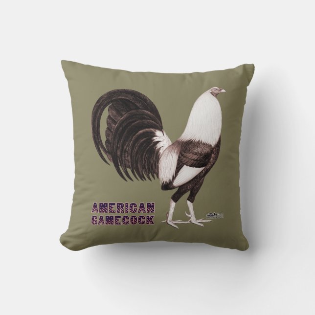 Coussin Gamecock Sepia (Recto)