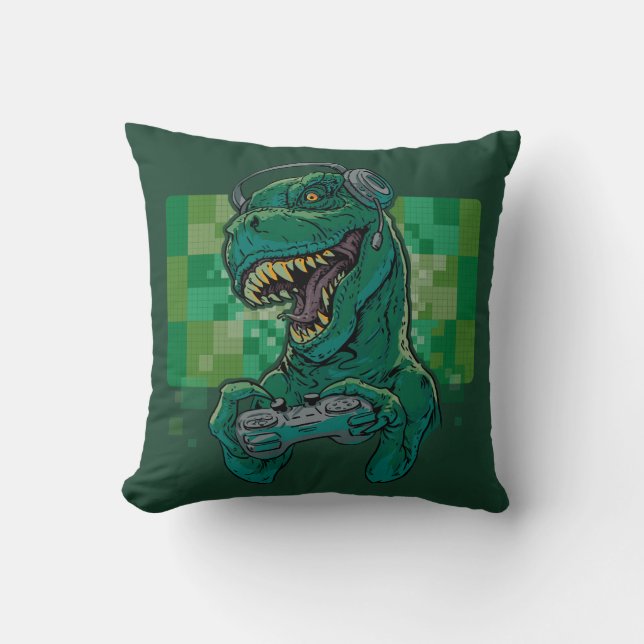 Coussin Gamersaurus Rex (Recto)