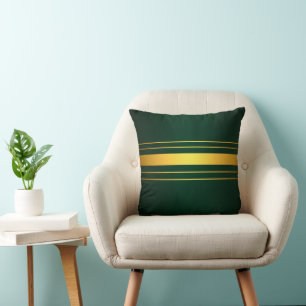 Coussin Gamme de textiles de luxe tendance Green Gold