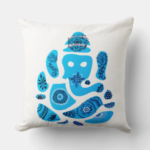 Coussin Ganesha Elepnat God Throw Cushion 51 x 51 cm