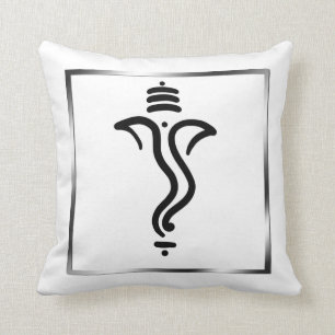 Coussin Ganesha simple chic/Dieu indien