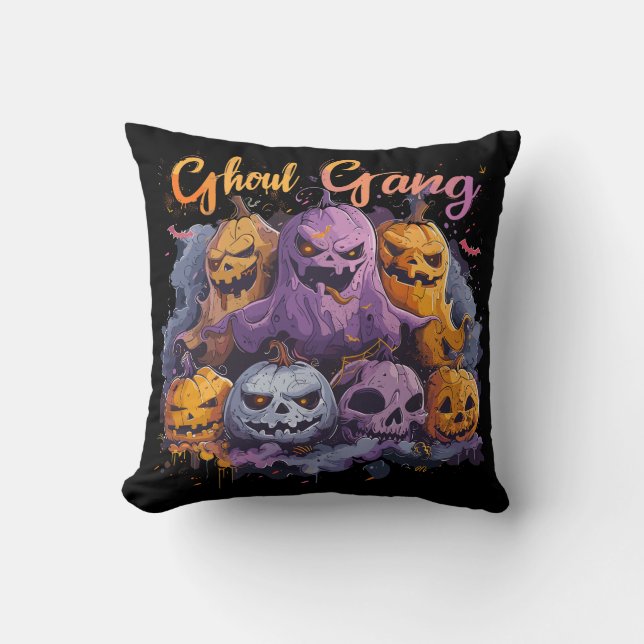 Coussin Gang des goules  | ExDesigner | Halloween (Recto)