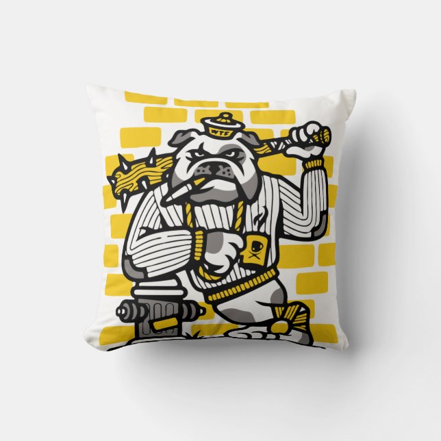 Coussin Gang du Bulldog (Recto)
