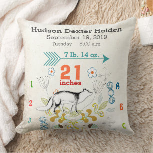 Coussin Garçon Chambre Bébé Naissance Stat Ren Flèche Moti