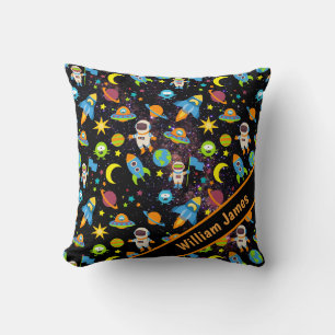 Coussin Garçon coloré de l'espace extra-atmosphérique