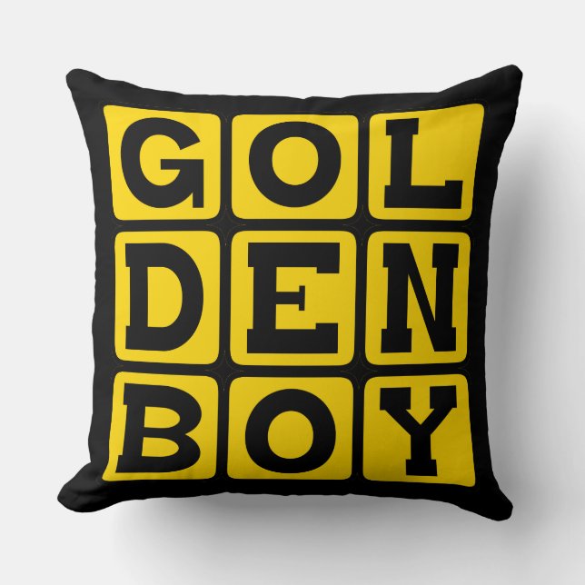 Coussin Garçon d'or (Recto)