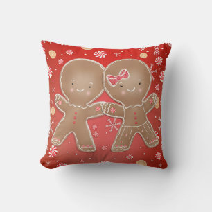 Coussin Garçon Fille Pain d'épice Menthe poivrée Vacances 