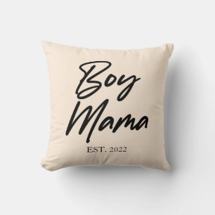 Coussin Garçon Mama Custom Est. Année Mini maman maman mam