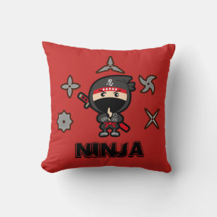 Coussin Garçon noir de Ninja