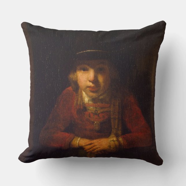 Coussin Garçon regardant par la fenêtre, c.1647 (Recto)