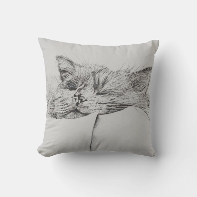 Coussin Garçon somnolent de Monty (Recto)