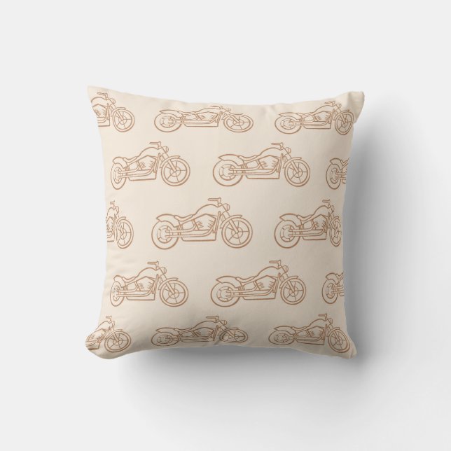 Coussin Garçons moto course vélo moto neutre (Recto)
