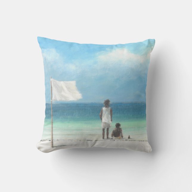 Coussin Garçons sur la plage Kenya (Recto)