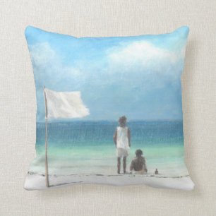 Coussin Garçons sur la plage Kenya
