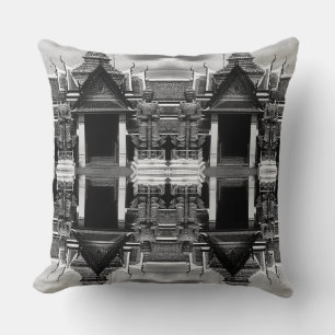 Coussin Garde de démon vintage Thaïlande Bangkok Wat Phra