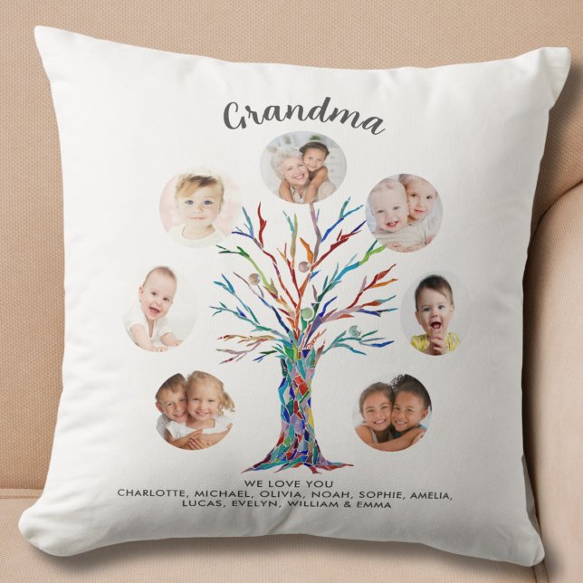 Coussin Garde de photo de grand-mère (Créateur téléchargé)