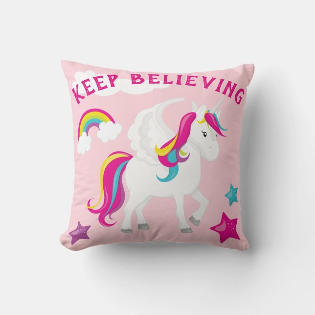 Coussin Garde licorne magique la foi (Recto)