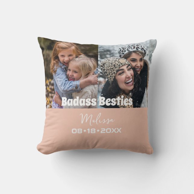 Coussin Garde photo moderne personnalisée (Recto)