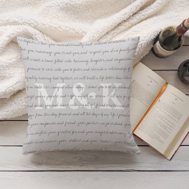 Coussin Garde-Vow de mariage personnalisé (Créateur téléchargé)