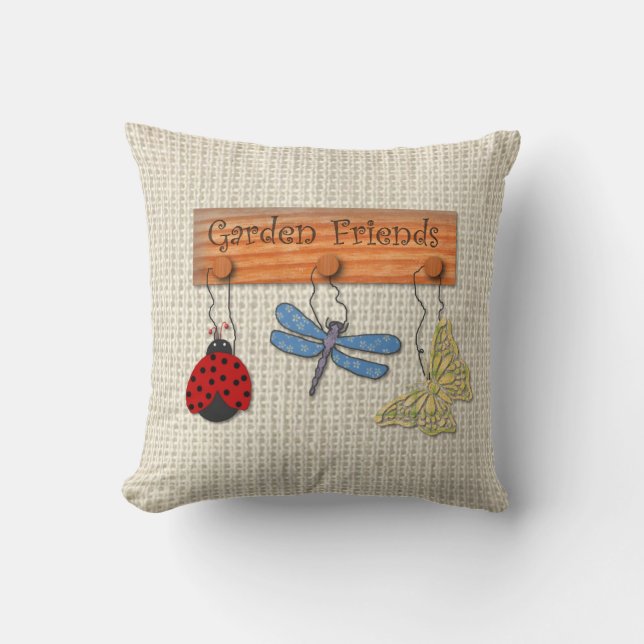 Coussin Garden Friends (Recto)