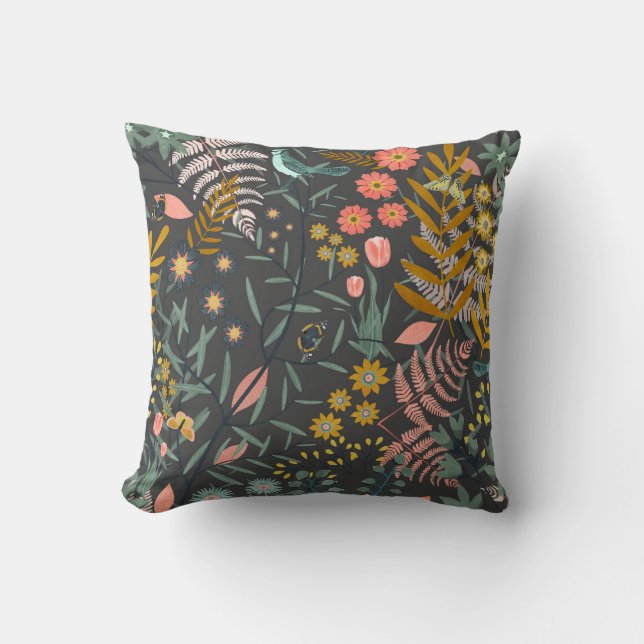 Coussin Garden of birds (Recto)