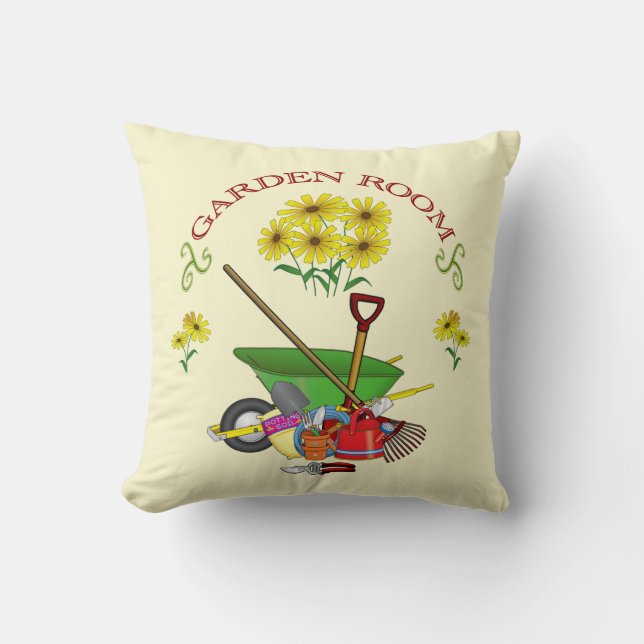 Coussin Garden Room, Gardener's Cushion (Recto)