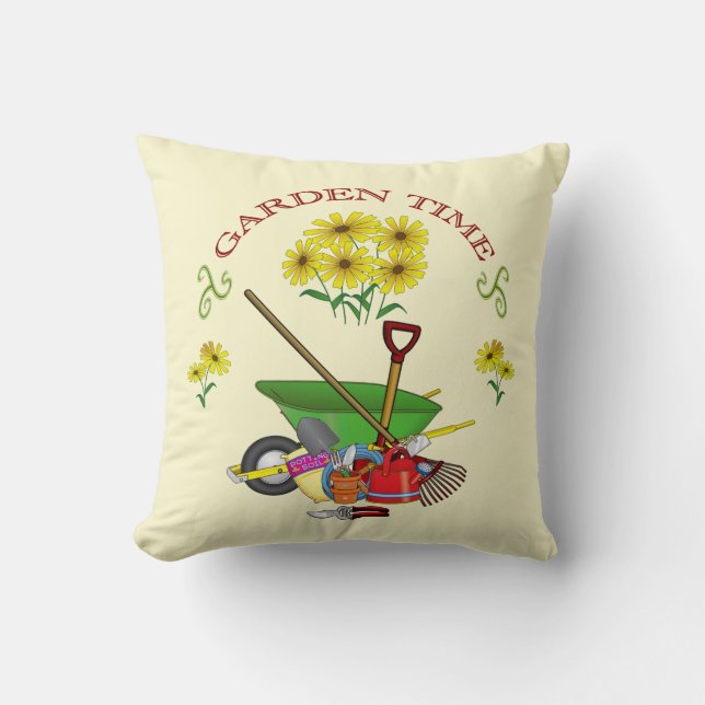 Coussin Gardener's, Jardin, Jardin de Poussin (Recto)