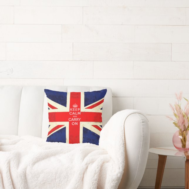 Coussin GARDER LE CALME ET POURSUIVRE LA Citation Inspirat (Canapé)