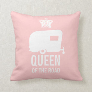 Coussin Gardez la reine de calme et de camp dessus - rv de