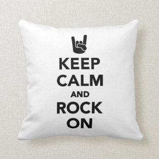 Coussin Gardez le calme et basculez dessus