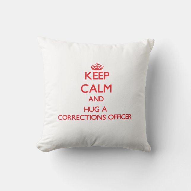 Coussin Gardez le calme et étreignez un dirigeant de (Recto)