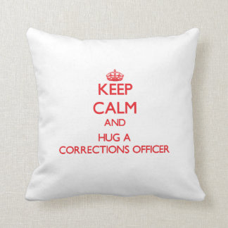 Coussin Gardez le calme et étreignez un dirigeant de