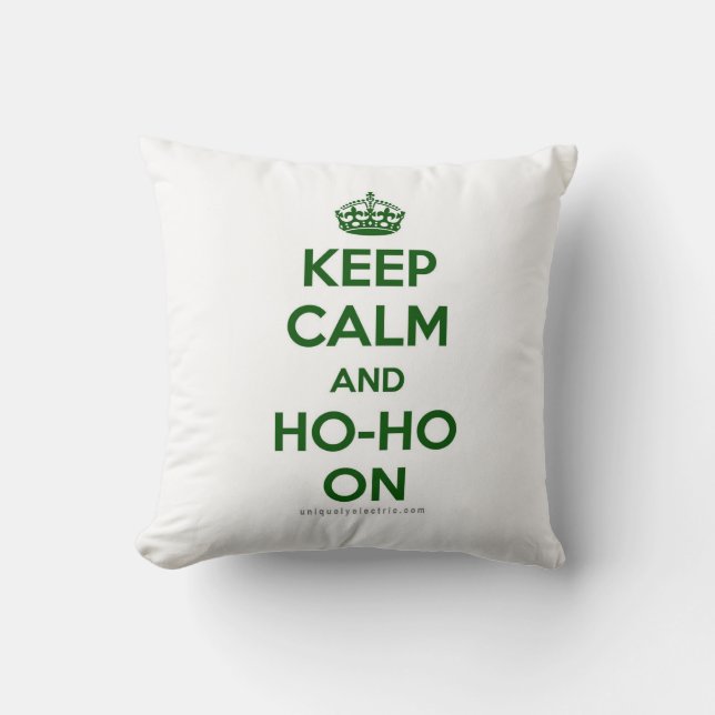 Coussin Gardez le carreau calme de vacances (Recto)