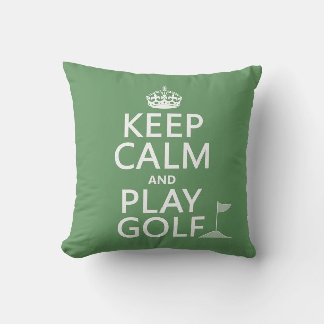 Coussin Gardez le golf de calme et de jeu - toutes les (Recto)