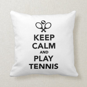 Coussin Gardez le tennis de calme et de jeu