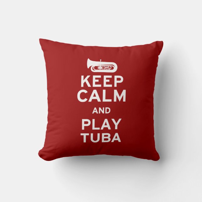 Coussin Gardez le tuba de calme et de jeu (Recto)