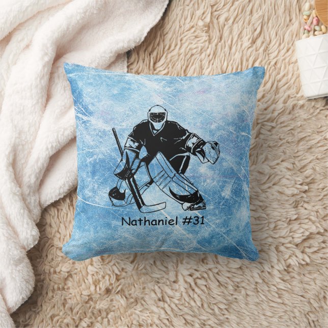 Coussin Gardien de but de hockey sur glace (Couverture)