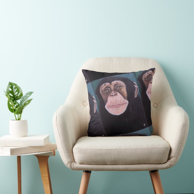 Coussin Gardien de la forêt Peinture d'Alfred Fox (Chaise)