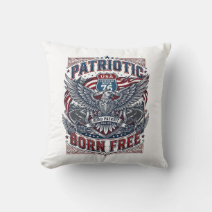 Coussin Gardien de la route en acier patriotique Biker Rou