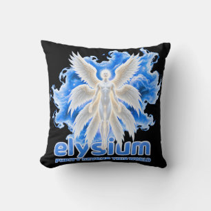 Coussin Gardien des ailes d'ange céleste Élysée Pop Art