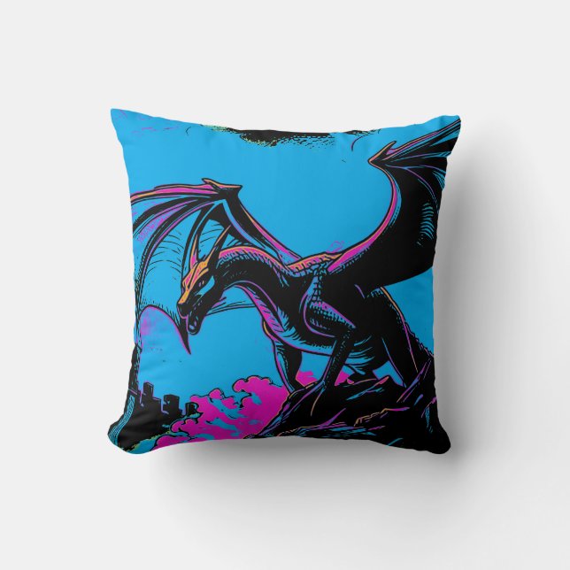 Coussin Gardien du château - Dragon (Recto)