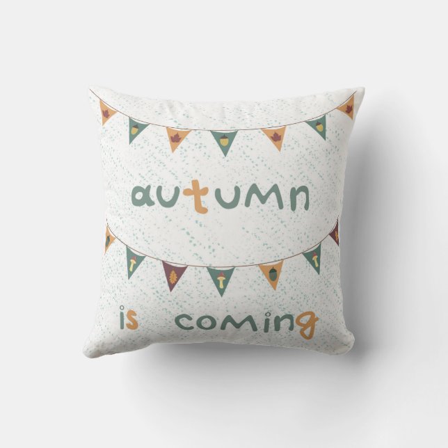 Coussin garland couleur automne (Verso)
