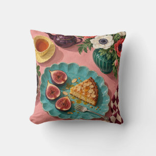 Coussin Gâteau aux figues et aux amandes Table petit-déjeu