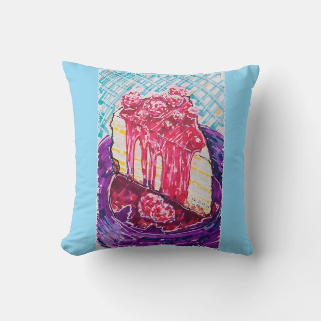 Coussin Gâteau aux framboises (Recto)