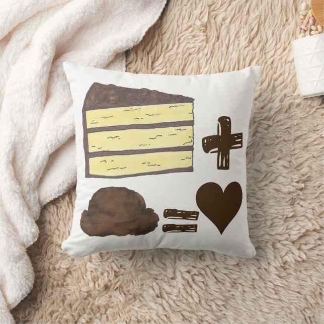 Coussin Gâteau d'appariement classique + Crème glacée = Co (Couverture)