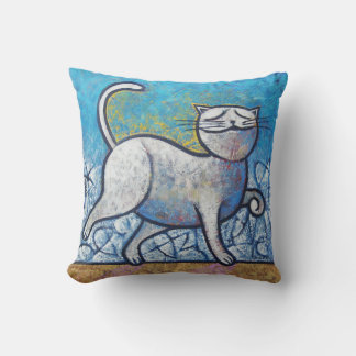 Coussin Gato Azul (Picasso ao Luar) - Arte Cubista Moderna