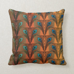 Coussin Gatsby Grandes plumes design art déco