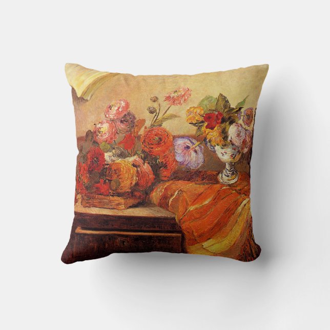 Coussin Gauguin - Pots et Bouquets, (Verso)